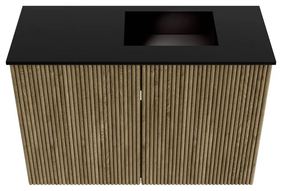 Mondiaz Joya 60cm toiletmeubel dusk met wastafel faye rechts zonder kraangat urban