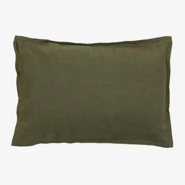 Rechthoekig Kussen 35x50 Cm In Katoen Elezar Leger Groen - Sklum