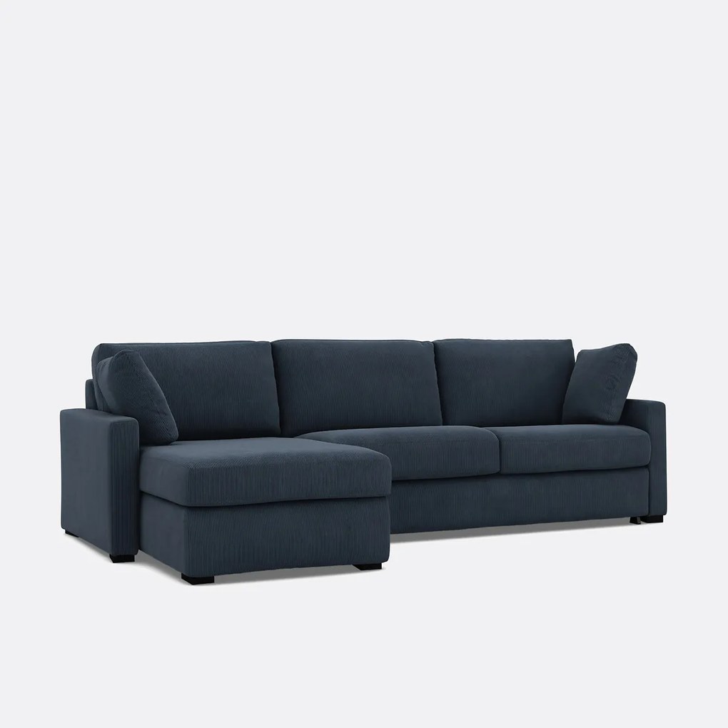 Hoekbank, omvormbaar, 4-zits, ribfluweel, Comfort Bultex® TIMOR