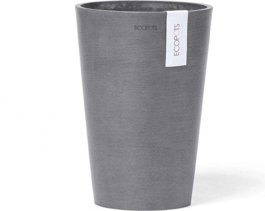 Ecopots bloempot Pisa 17,5 - Rond - Grey - Diameter 17,8 x H25,2 cm