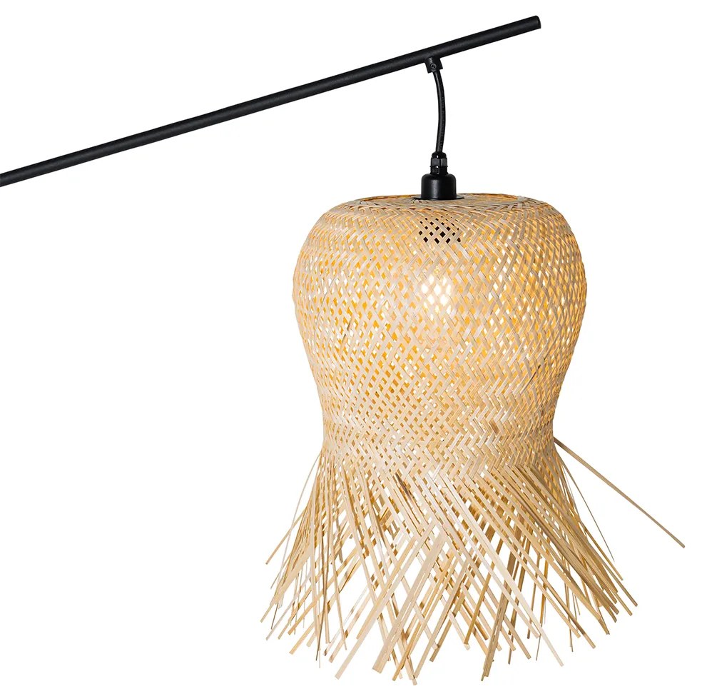 Oosterse buiten vloerlamp bamboe IP44 - Carlos