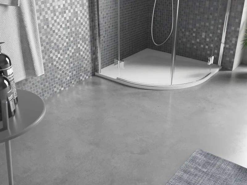 Mexen Bert halfronde SMC douchebak 80 x 80 cm, wit - 4KR108080