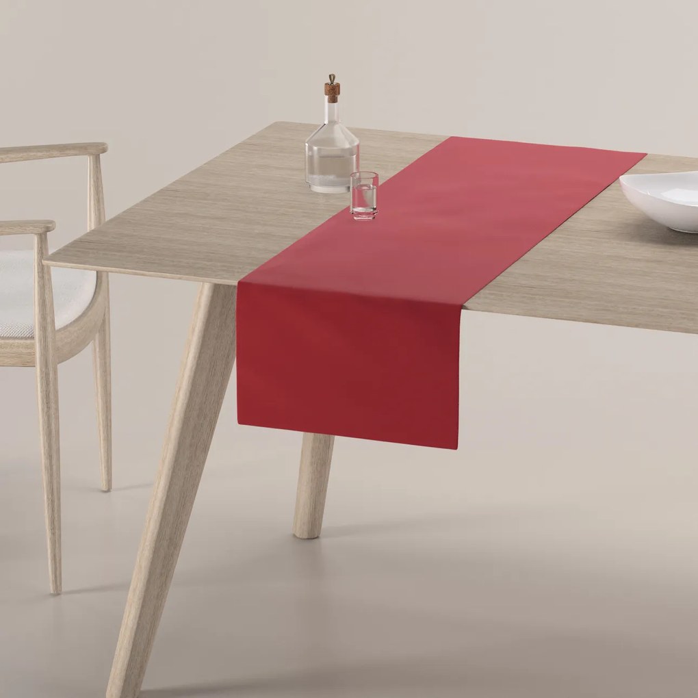 Dekoria Rechthoekige tafelloper, rood, 40 x 130 cm