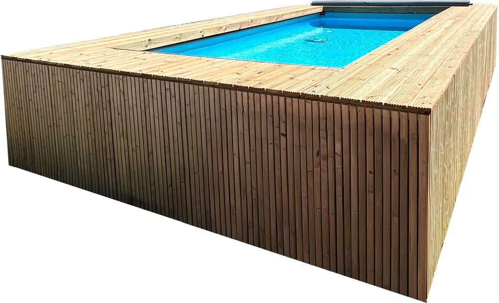 Simpool 7 - houten zwembadomkadering startpakket - L862 x B500 x H145 cm