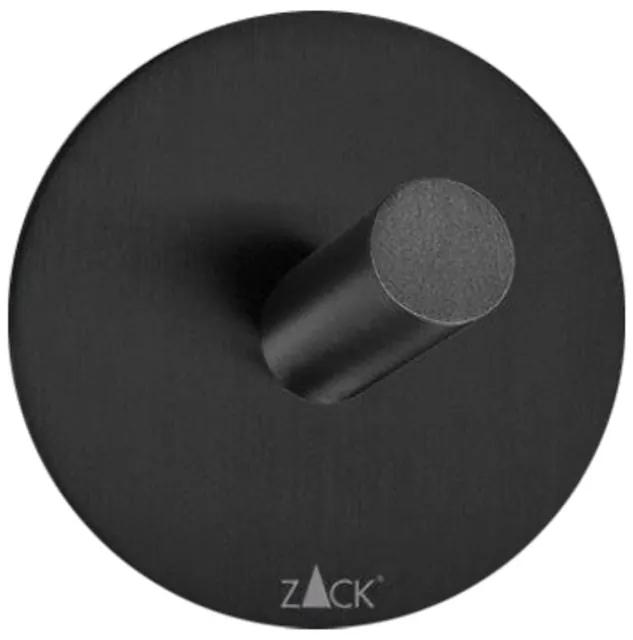 Zack Duplo handdoekhaak 5.5x5.5cm rond zelfklevend Mat Zwart 40447