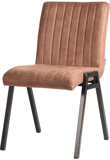 LABEL 51 | Eetkamerstoel Matz breedte 50 cm x hoogte 86 cm x diepte 60 cm tanny bruin eetkamerstoelen microfiber meubels stoelen & fauteuils