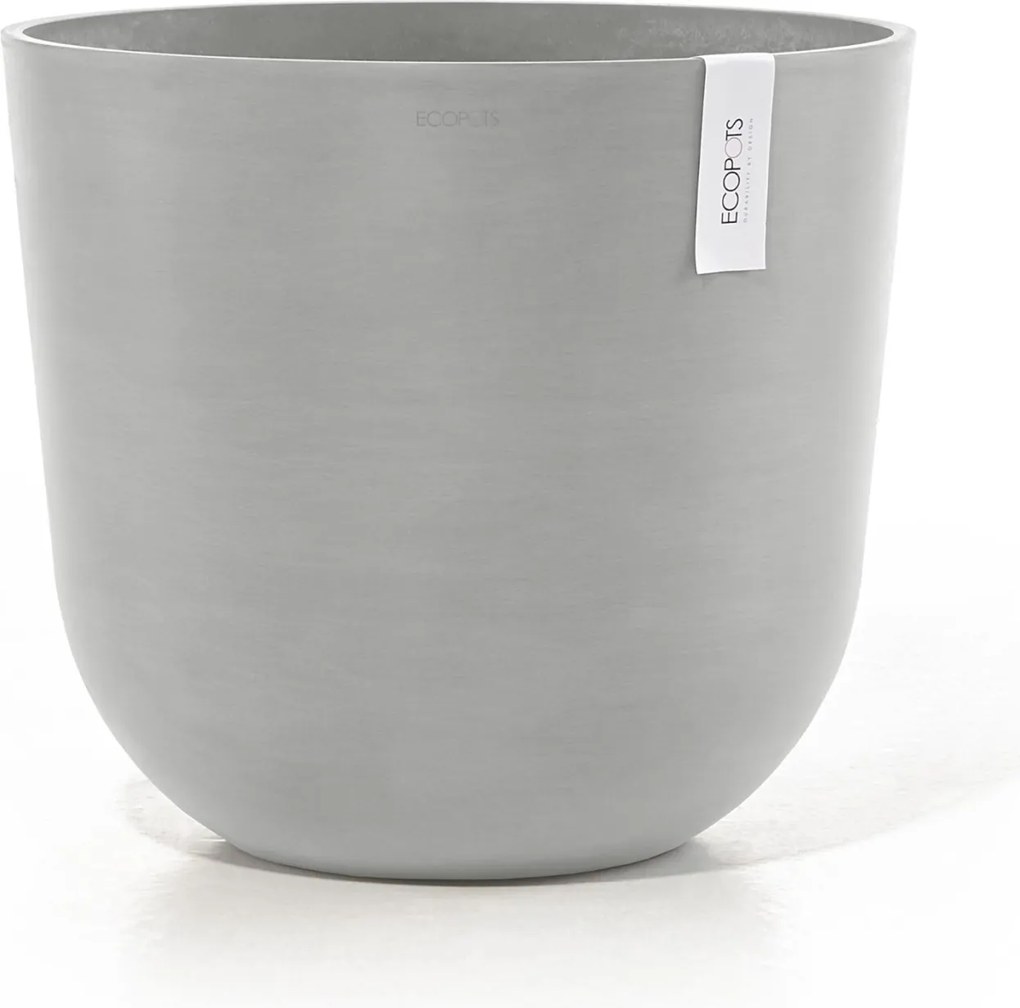 Ecopots bloempot Oslo 45 - Rond - White Grey - Diameter 45 x H39,4 cm