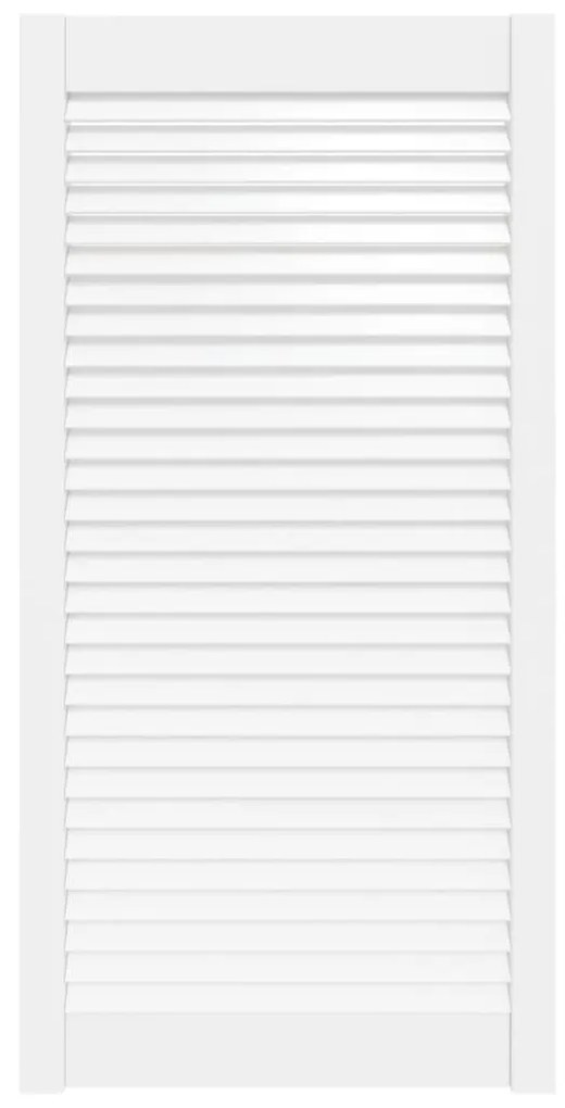 vidaXL Louvredeur 99,3x49,4 cm massief grenenhout wit