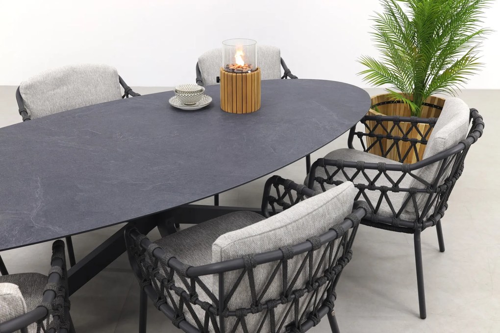 4SO Calpi/Privada 240x107 - Ovale tuinset - 7-delig