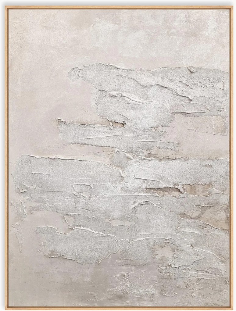 Handbeschilderde ingelijste canvasdoek Sand Wall