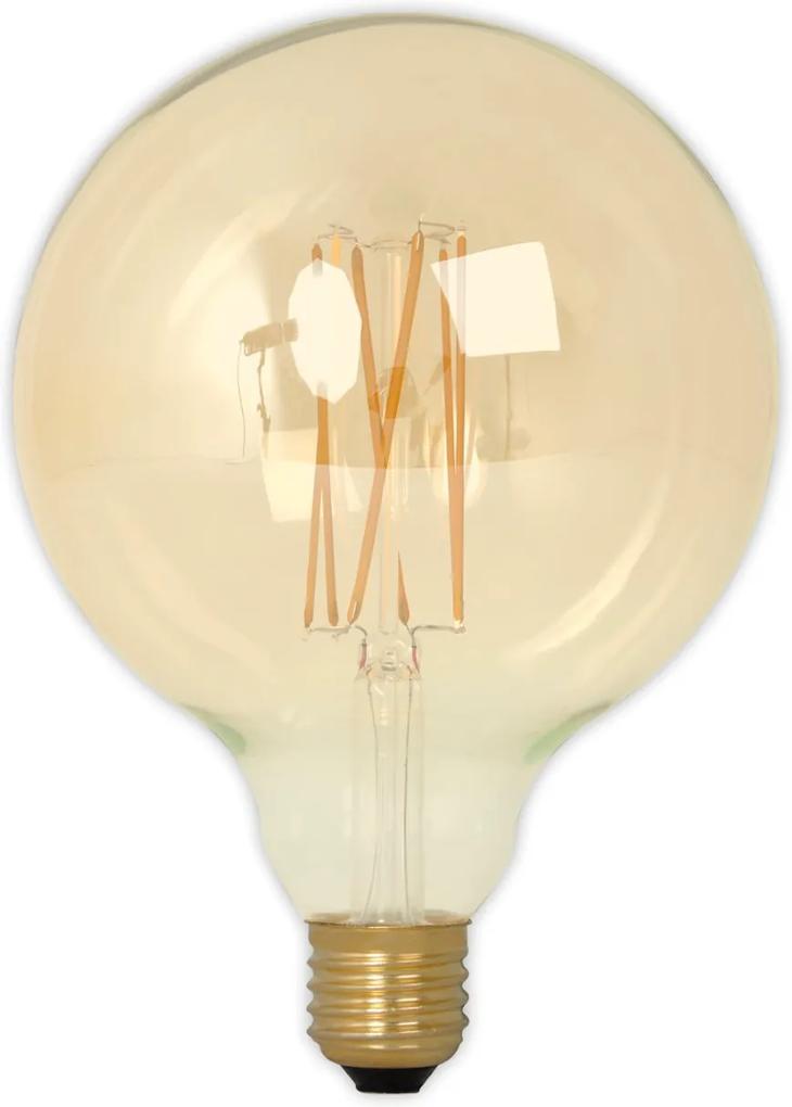 LED volglas LangFilament Globelamp 240V 4W 320lm E27 GLB125, Goud 2100K Dimbaar