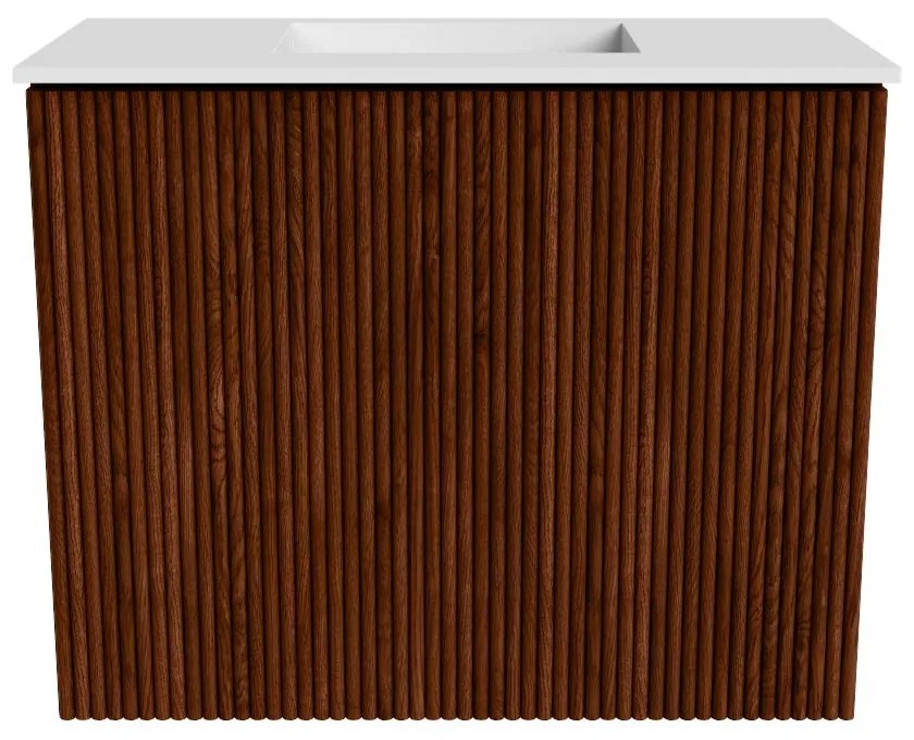 Mondiaz Joya 50cm toiletmeubel ruby met wastafel faye midden zonder kraangat talc