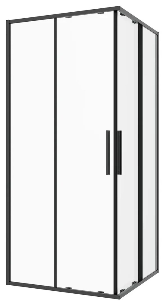 Badstuber Onda douchecabine 120x120cm zwart mat