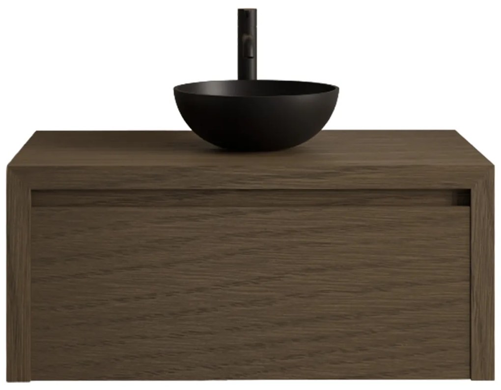 Gliss Design Ares badmeubel 80cm ash gray zonder waskom