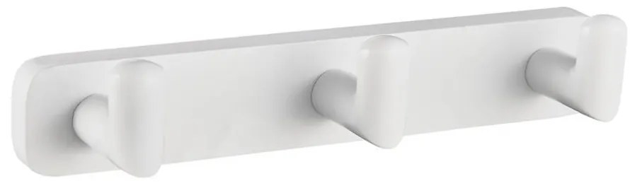 Eastbrook Asti messing handdoekhaak triple wit mat