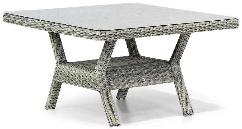 Garden Collections Napoli lounge/dining tuintafel 123 x 123 cm