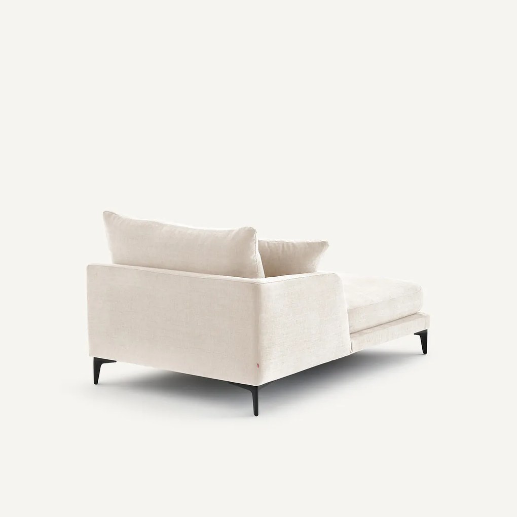 Longchair in polyester-katoen, MODERNISTE, ontwerp van Emmanuel Gallina