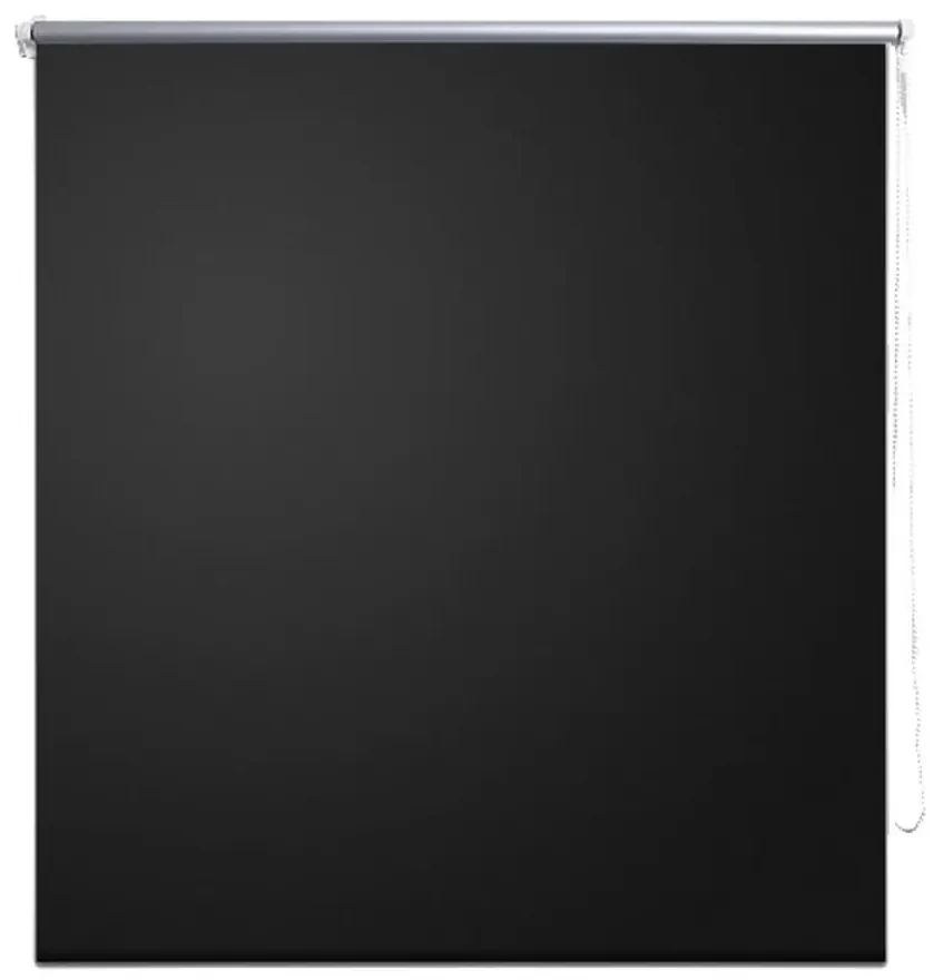 vidaXL Rolgordijn verduisterend 60 x 120 cm zwart