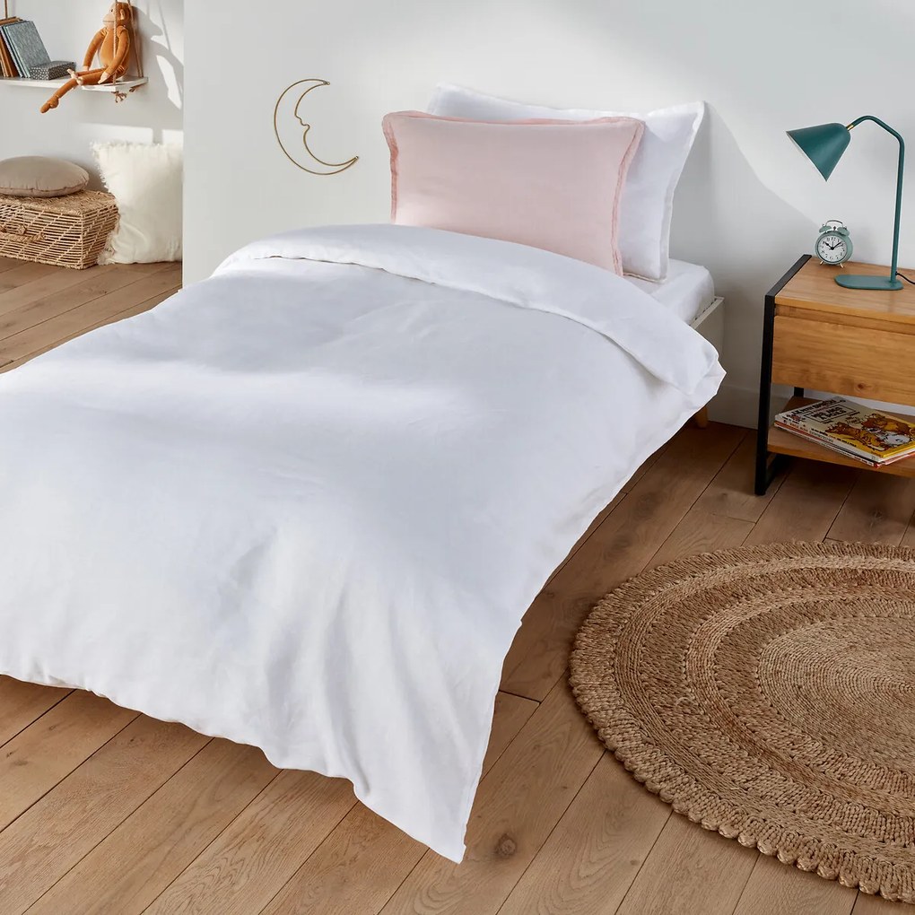 Dekbedovertrek in gewassen linnen, Linot