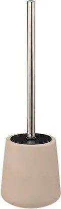 5Five Colors Toiletborstel met Houder– Beige – Polyresin&amp;RVS– 40 cm – Stijlvol&amp;Praktisch