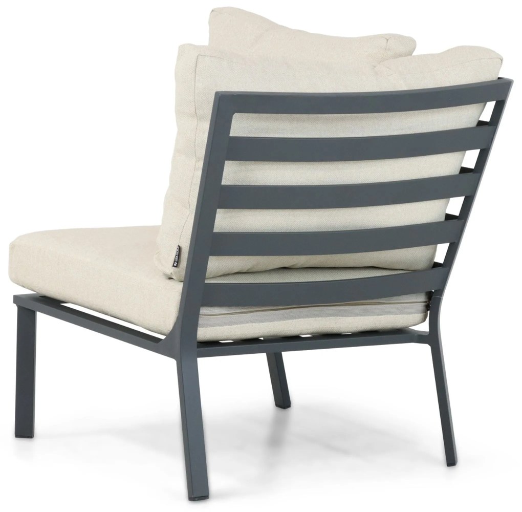 Hoek loungeset 6 personen Aluminium/Polywood (grey teakfinish) Grijs Lifestyle Garden Furniture Santiago
