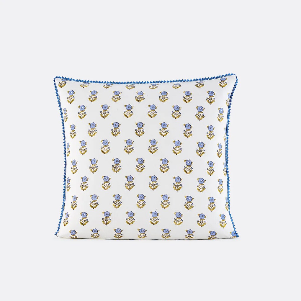 Kussensloop voor kinderen, gewassen katoen, bloemenprint, DIMANI