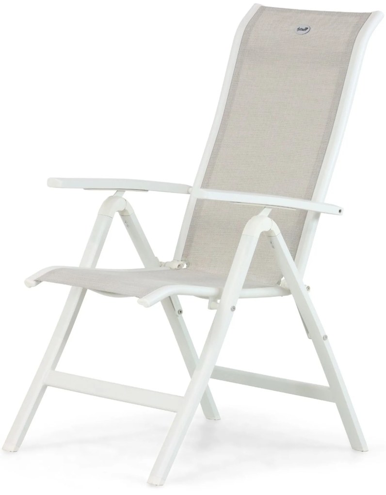 Tuinset 6 personen 240 cm Aluminium/Textileen Wit Hartman Alice/Cervola