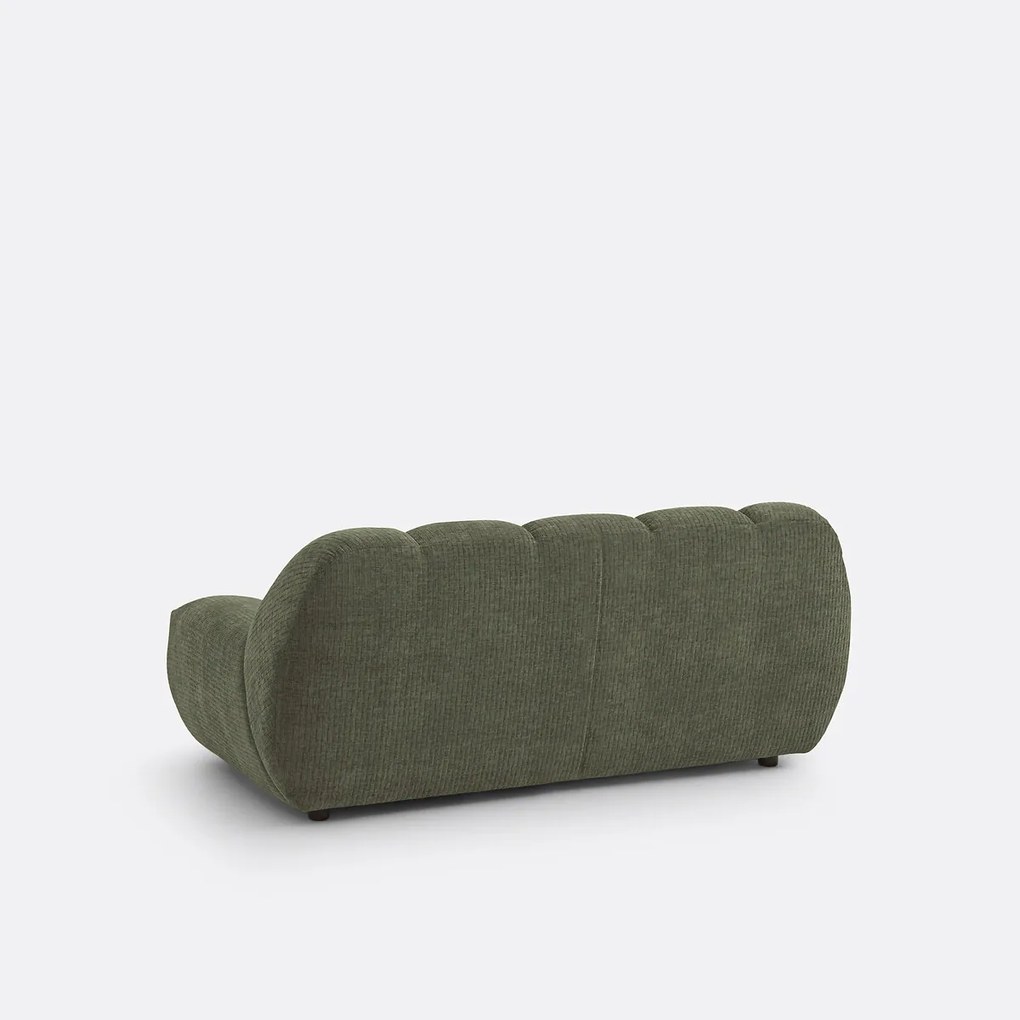 2-zitsbank, chenille fluweel met reliëf, Nuria