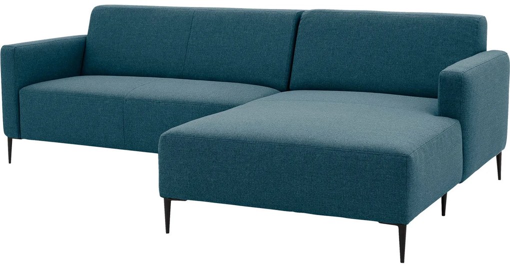 Goossens Key West blauw, stof, 2-zits, modern design