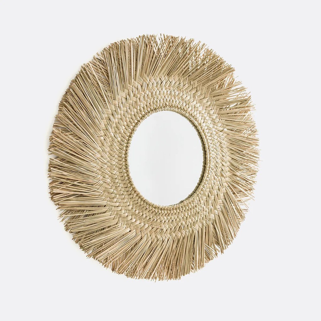 Ronde spiegel, zonnevorm, in herbariumØ102cm, Loully