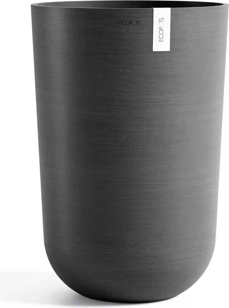 Ecopots bloempot Oslo High 52 - Rond - Dark Grey - Diameter 35 x H51,5 cm
