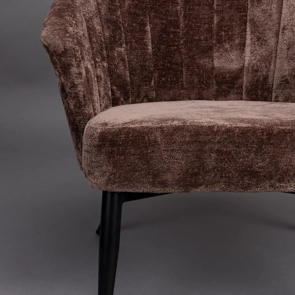 Dutchbone Georgia Fauteuil Paars Velvet