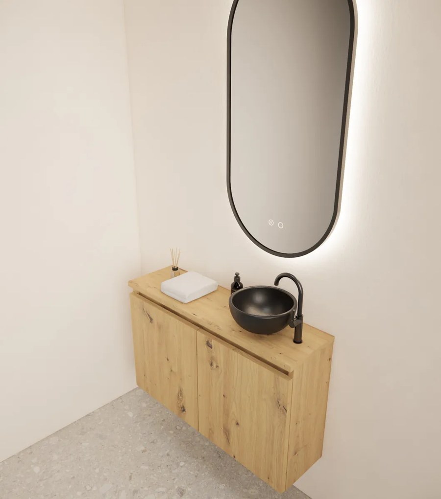 Gliss Design Echo toiletmeubel 80cm artisan eiken