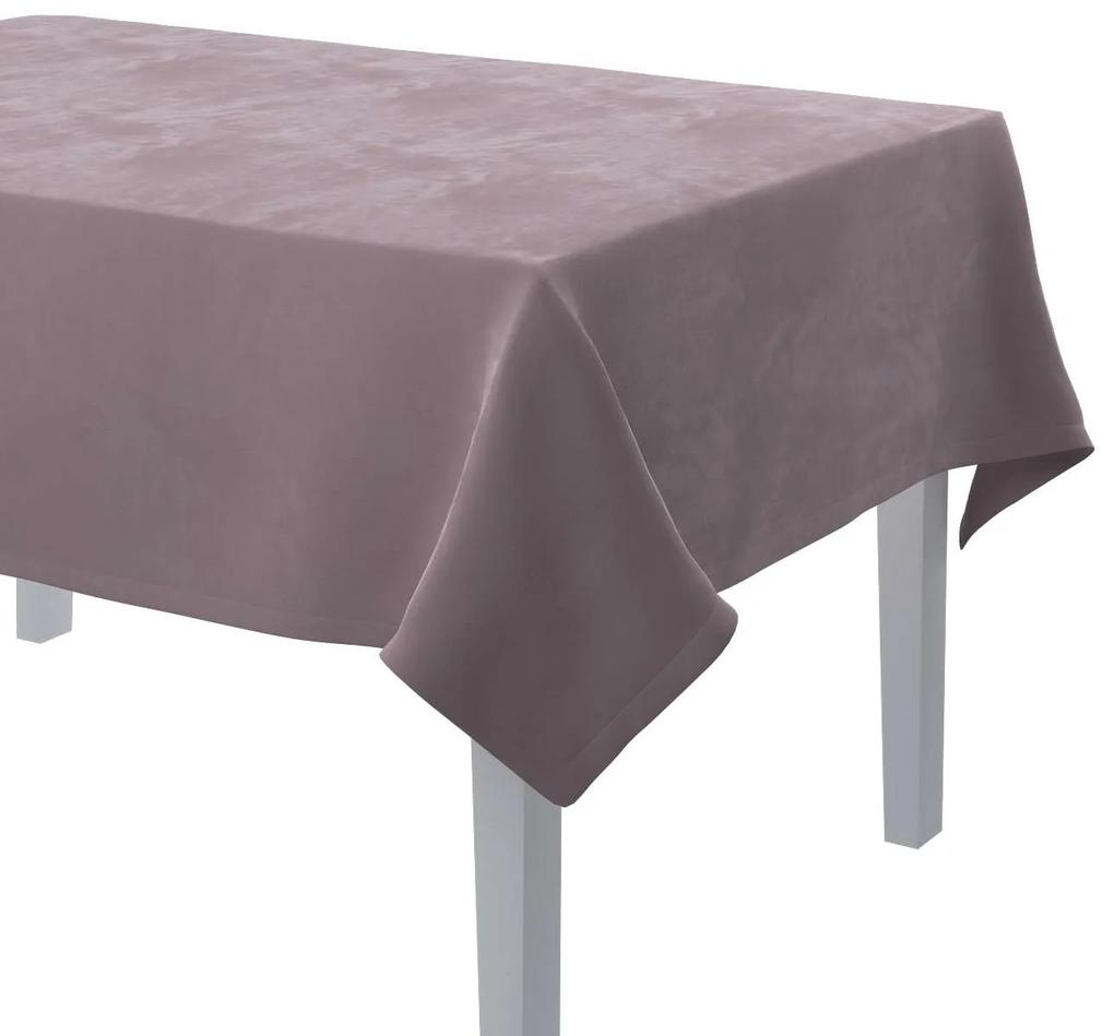 Dekoria Rechthoekig tafelkleed collectie Velvet roze 130 × 130 cm