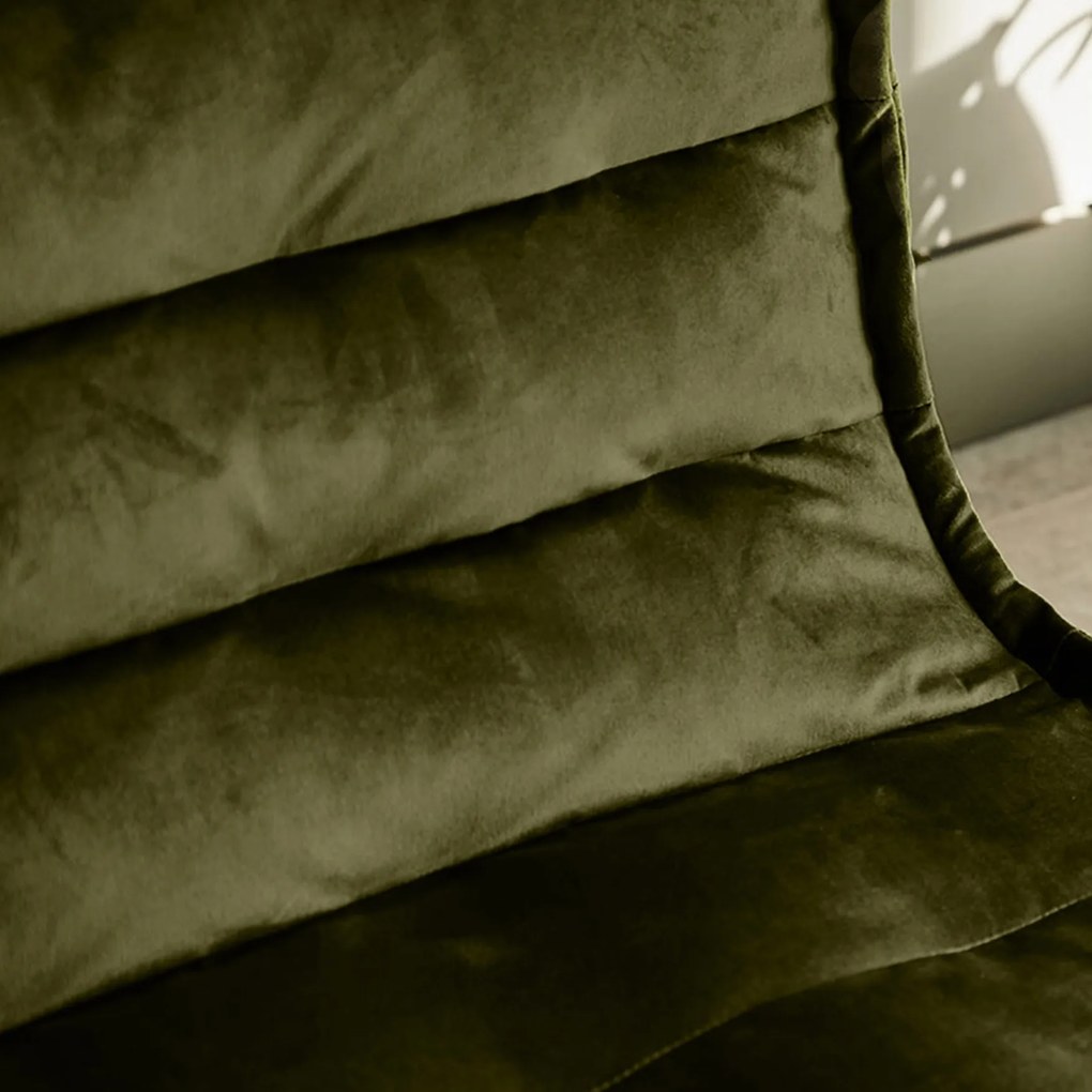 Cloudy Velvet Zitzak - Olive