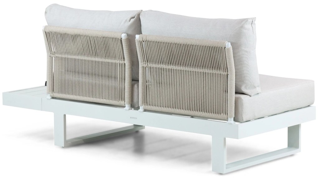 Hoek loungeset 5 personen Aluminium Wit Lifestyle Garden Furniture Lorenzo
