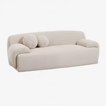 2-zits Bank Shirina Bekleed Chenille Tapiocabeige - Sklum