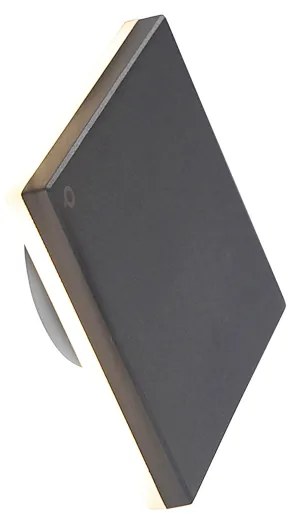 Design wandlamp grijs aluminium 15 cm incl. LED 9W - Skyf