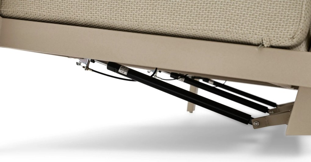 Stoel en Bank Loungeset 5 personen Aluminium Zand/Beige  Osmen Manly