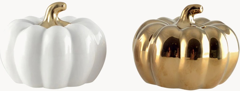 Decoratieve objecten Pumpkin van porselein, 2-delig