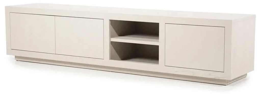 Tv-meubel Taupe Eiken 200 Cm - 200x42x45cm.