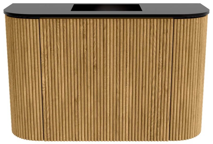 Mondiaz Joya 65cm toiletmeubel ronding links/rechts oak met wastafel faye midden zonder kraangat urban