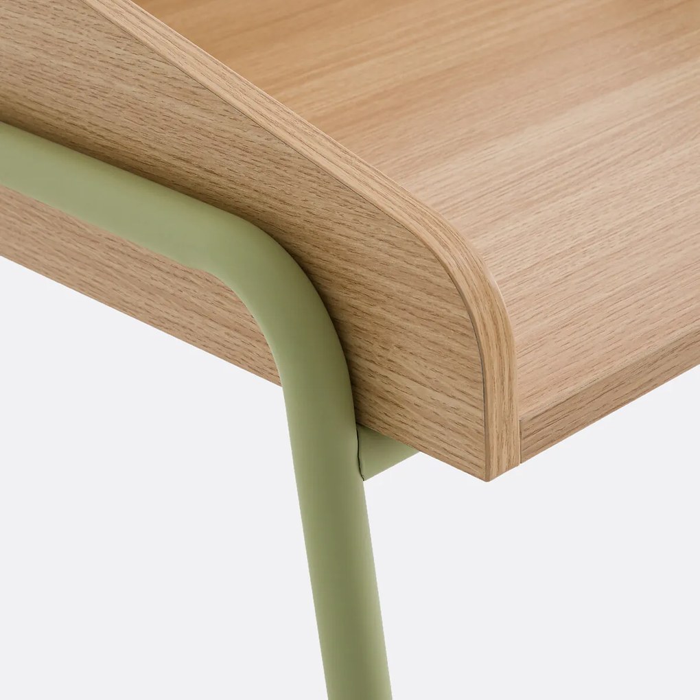 Bureau van staal en MDF, Merlin