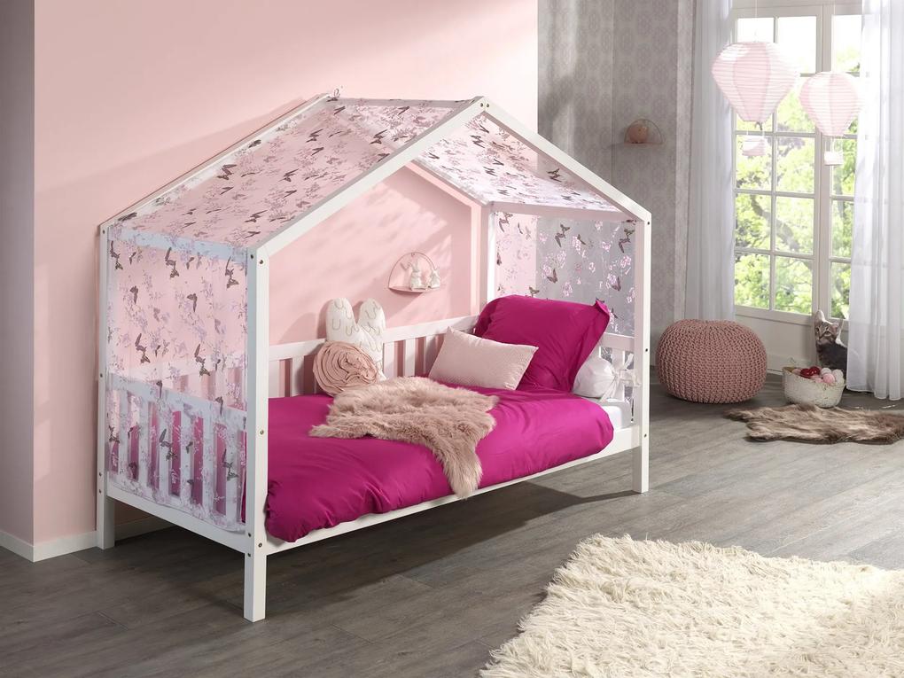 Baby Nora Karter Bed - Huisbed, Textiel, Wit, Dallas - Vipack
