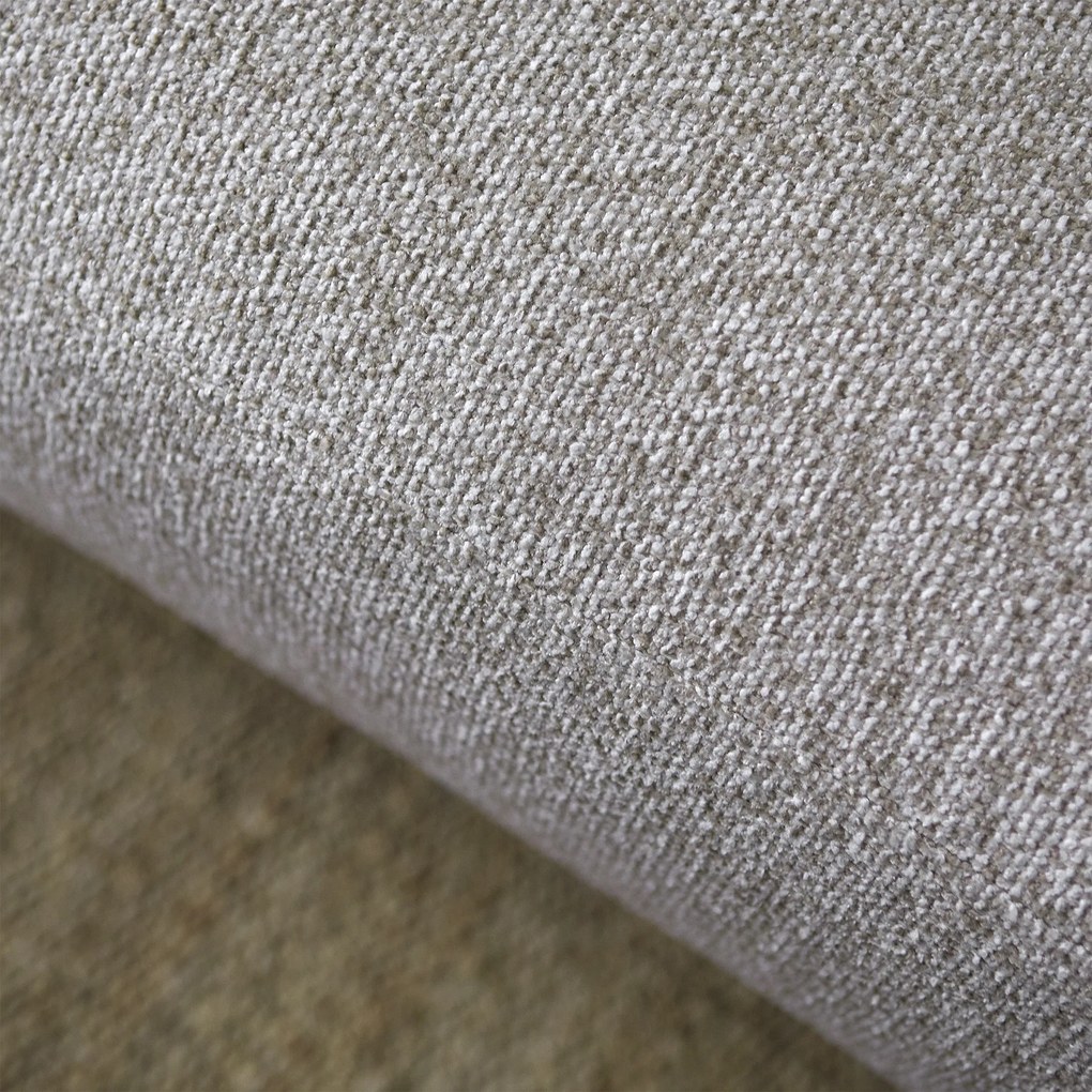 Moderne Hoekbank Beige Ottomane Rechts