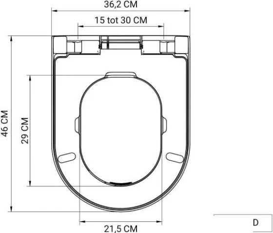 Denck PURE-D toiletbril met geïntegreerde geurafzuiging op batterij wit