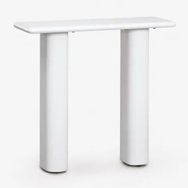 Rechthoekige Buitenconsole 80x30 Cm In Tiena Cement Wit - Sklum