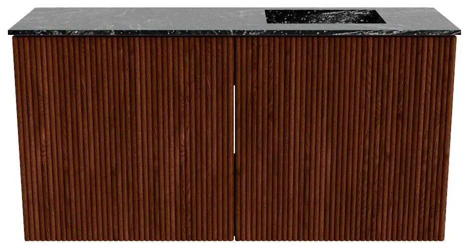 Mondiaz Joya DLux 80cm toiletmeubel ruby met wastafel faye rechts zonder kraangat lava