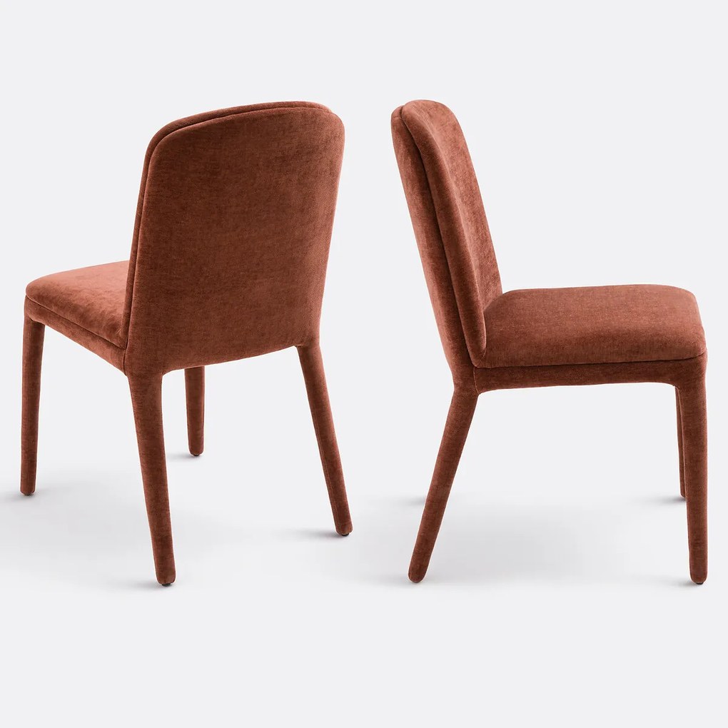 Set van 2 met stof beklede stoelen, Wilga