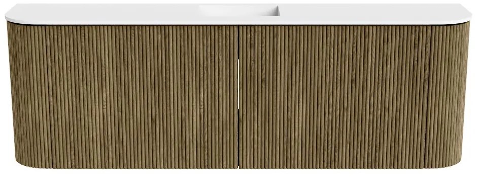 Mondiaz Joya 125cm toiletmeubel ronding links/rechts dusk met wastafel faye midden 1 kraangat talc